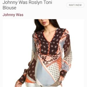 Brand New Johnny Was Blouse with tags Size M